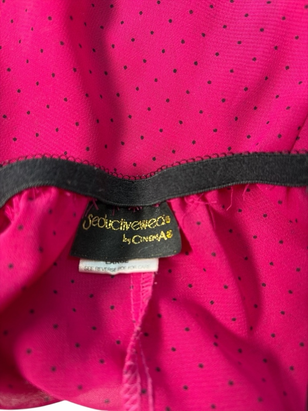 Seductivewear by Cinema & Victoria Secret Baby-dolls Pink/ Purple Women's Sz L - Picture 7 of 16